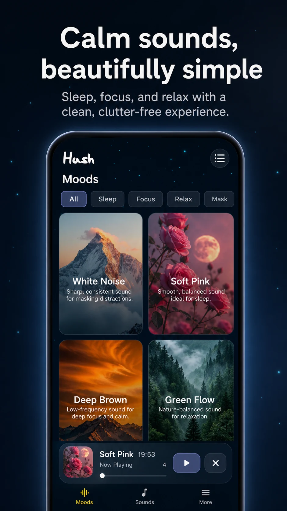 Hush: Relaxing Sleep Sounds screenshot